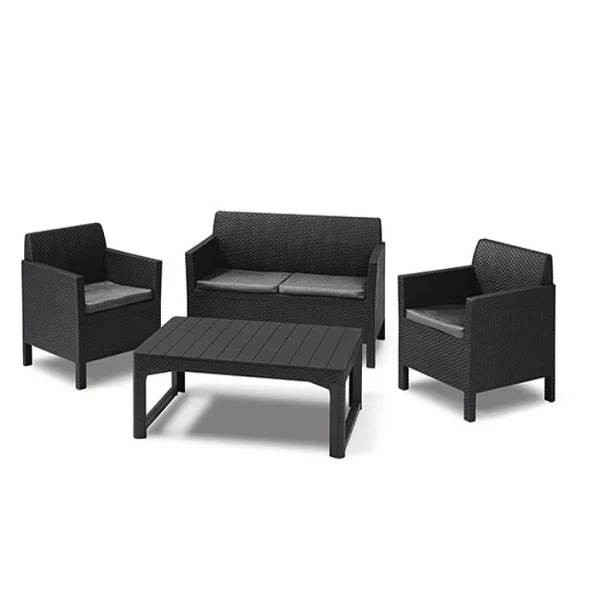 Baštenski set Orlando sa Lyon stolom grafit CU 232295 Baštenski set Orlando sa Lyon stolom grafit CU 232295